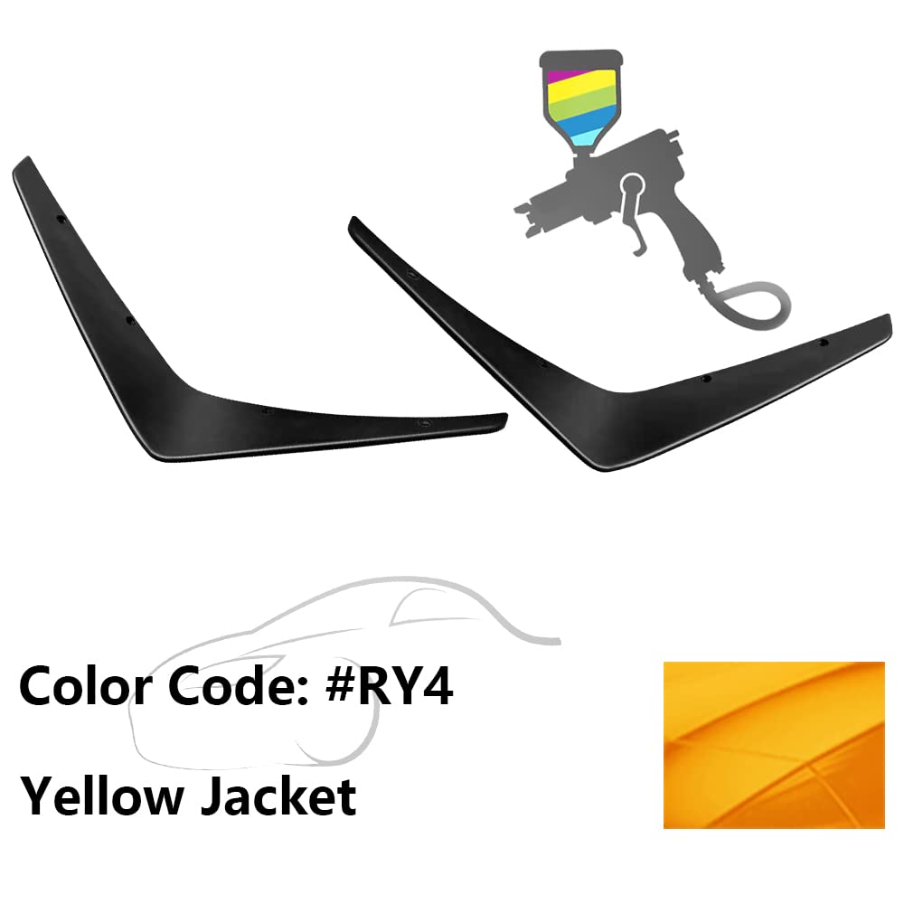 Fit 2015-2023 Dodge Charger SRT Front Bumper Canards Painted #RY4