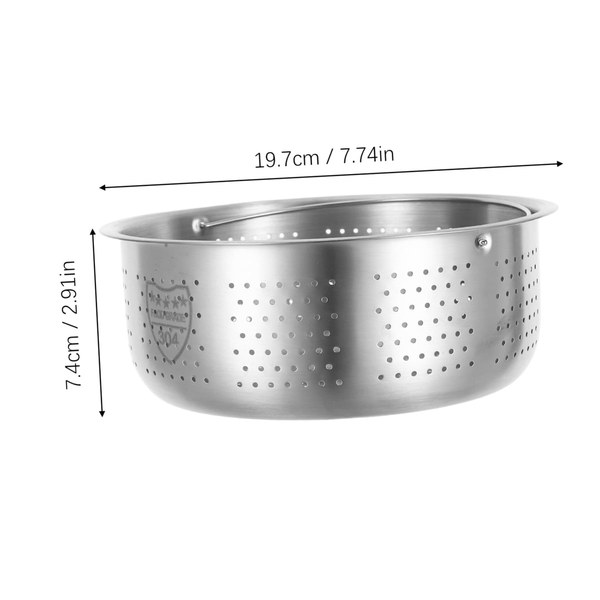 Stainless Steel Steamer Basket Insert for Rice Cooker, Silver