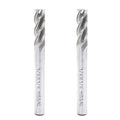 1/4" HSS 4 Flute End Mill Cutter 2PCS CNC Milling Bits