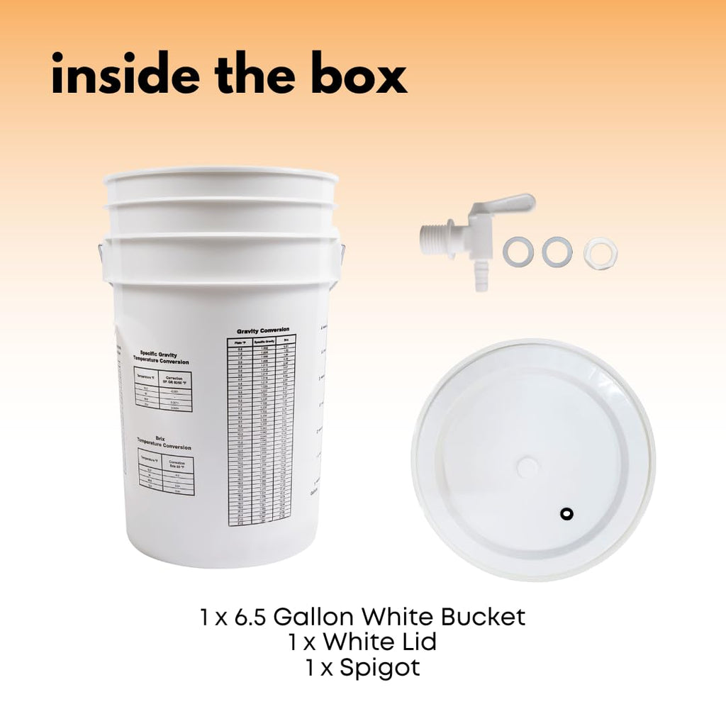 FastTrack Fermentation Bucket with Spigot | Home Brewing Wine Fermenter with Spigot | 100% Food Grade-BPA Free