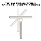 Extendable Squeegee for Glass Doors with 10-Inch Silicone Blade
