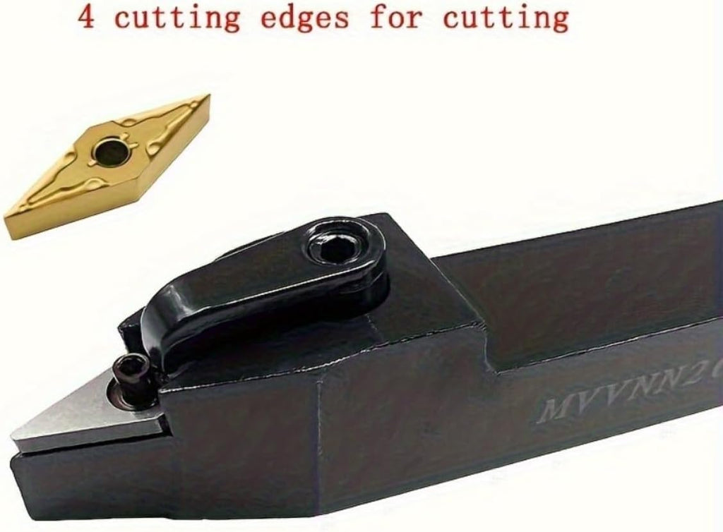 MVVNN External Turning Tool Holder Cutting Carbide (MVVNN2525M16+1pc blade)