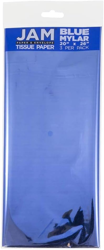 Tissue Paper - Blue Mylar - 3 Sheets/Pack