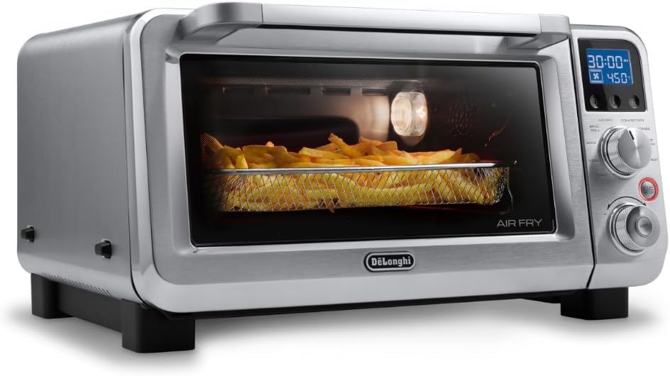 Digital Air Fry Convection Toaster Oven 14L Stainless Steel, Air Fry Oven, 9-in-1, Grills, Broils, Bakes, Roasts