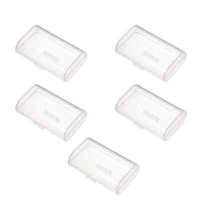 2 x AAA Battery Storage Box Battery Case Battery Organizer Storage Box Transparent 5Pcs
