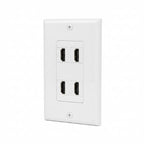 HDMI Wall Plate 4 Port HDMI Wall Outlet Faceplate HDMI Jack Panel