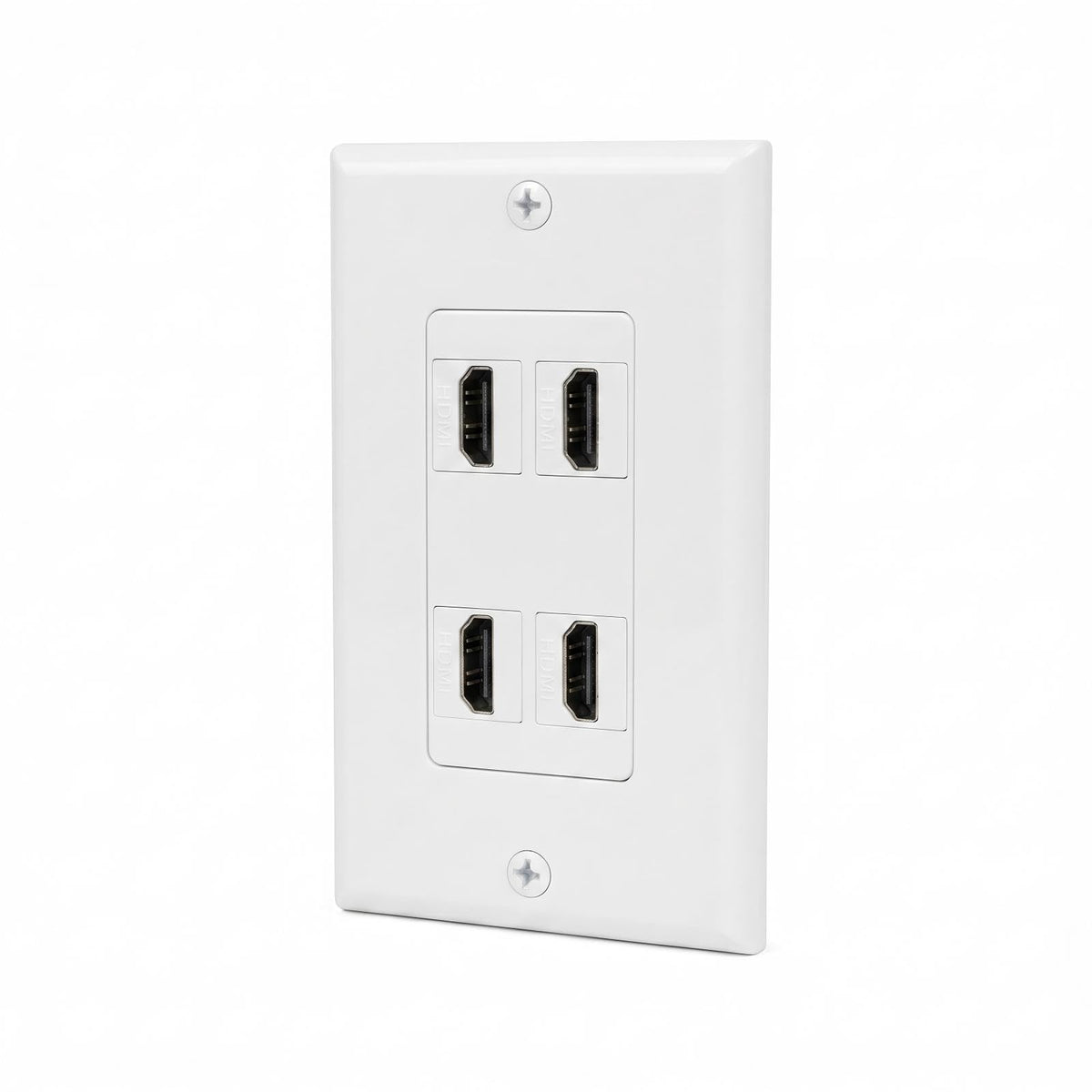 HDMI Wall Plate 4 Port HDMI Wall Outlet Faceplate HDMI Jack Panel