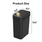 3 Pack Bathroom Trash Can 2.5 Gallon Small Touchless Automatic Motion Sensor Trash Cans Slim Waterproof Garbage Bin