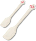 Cute Cat Paw Silicone Spatula Set - High Heat Resistant Rubber Scraper for Baking & Cooking, BPA-Free Non-Stick