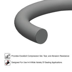 Mr O-Ring 045 HNBR O-Ring - 70A Durometer, 4" ID, 4-1/8" OD, 1/16" CS, Black (Pack of 10)