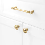 30 Pack 5 in Brushed Gold Cabinet Pulls, Gold Drawer Handles P30