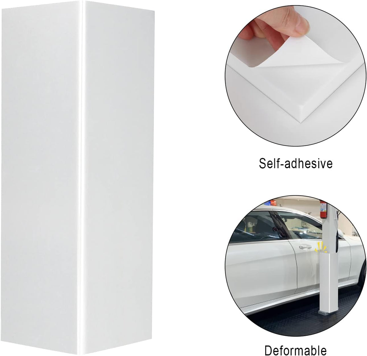 Garage Wall Protector Foam Corner Guard for Parking Lot 4Pk Car Door Bumper