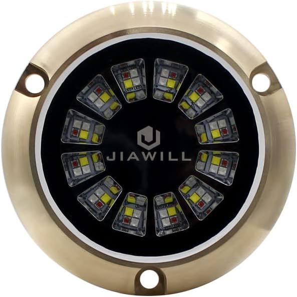 RGBW Full Color LED Underwater Boat Light,Surface Mount,Bronze Housing,Build-in Driver,No External Controllers Required