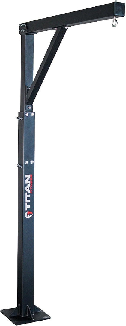 Heavy Bag Boxing Stand, Single Tree Adjustable 7 FT 4" to 8 FT 6", 360-Degree Training, Rated 300 LB, Bolt-Together