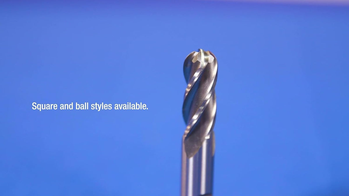Drill America 7/32" High Speed Steel 2 Flute Single End End Mill, DWC Series