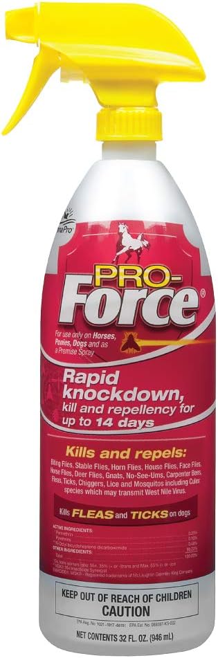 Pro-Force Horse Fly Spray, Ready-to-Use Formula, 32 oz