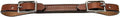Leather Curb Strap, 5/8” Doubled and Stitched Flat Bridle Leather Strap, Smooth Nickel Plated Horse Training