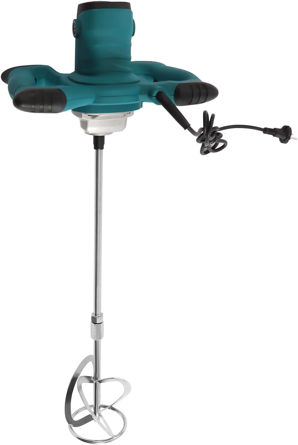 Electric Concrete Mixer - 2100w 110v Portable Handheld Cement Mixer, with 6-Speed Adjustable Mud Mixing Drill & Paddle