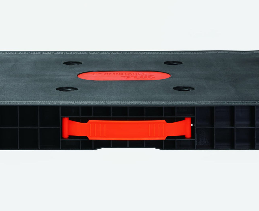 Omni Plus 5 in 1 Workbench, Clamping Table, Scaffold, Dolly and Creeper All in one Work Table Orange/Black