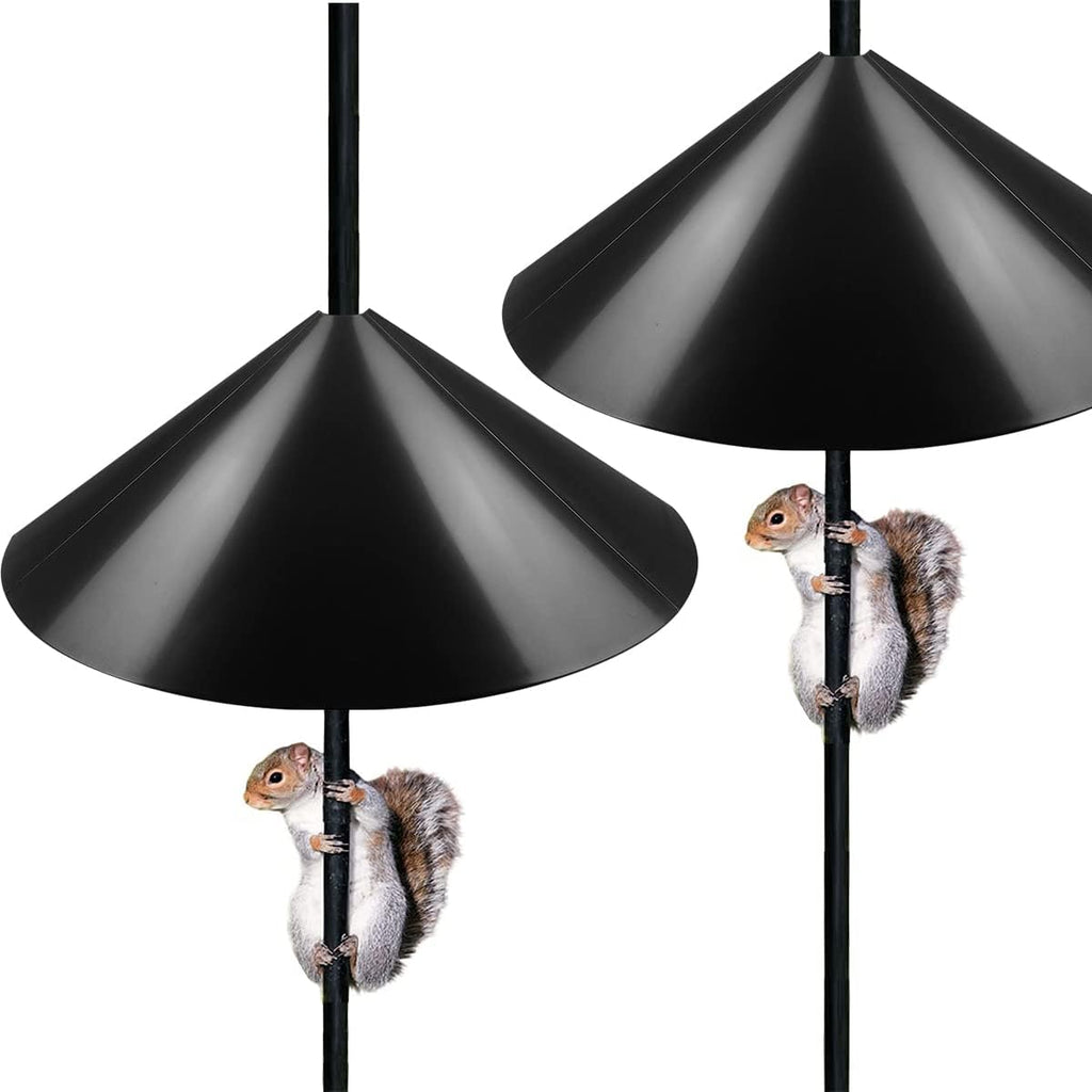 19-inch Wide Squirrel Proof Baffle,Squirrel Guard Stopper for Outside Shepherd Hooks or OutdoorBird Feeder Poles