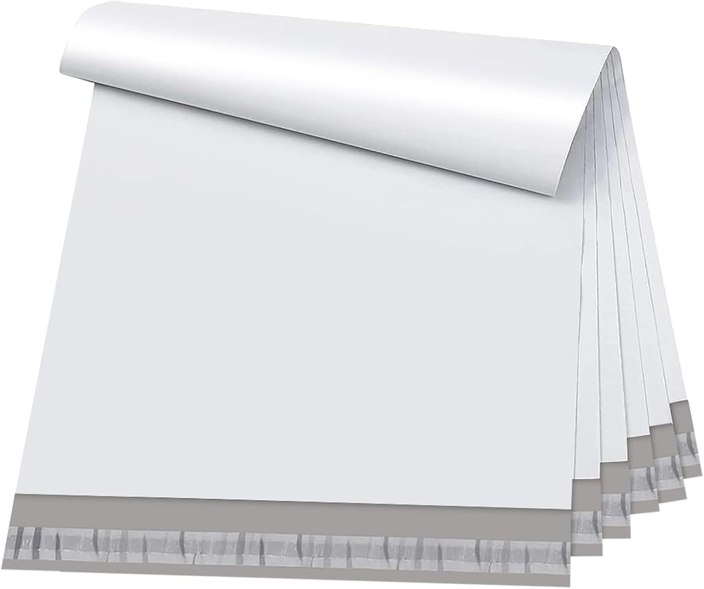 Large Poly Mailers 19x24 50 Pack, White Self Seal Shipping Bags | Strong Thick Tear-resistant Waterproof Mailing