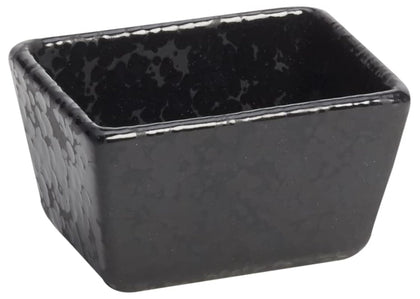 PSBL Artisanal Porcelain Sugar Packet Holder, Black, 5-Ounces