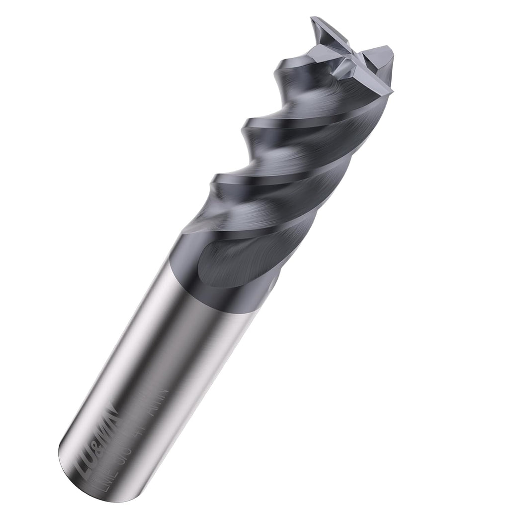 LU&MN Carbide Square End Mill, 4 Flute, 5/8", 1 Piece