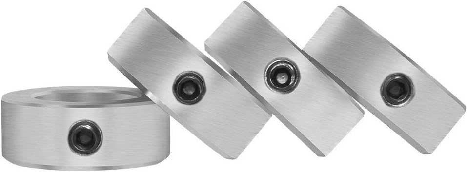 1/2" Bore Solid Steel Style Zinc Plated Set Screw Shaft Collars