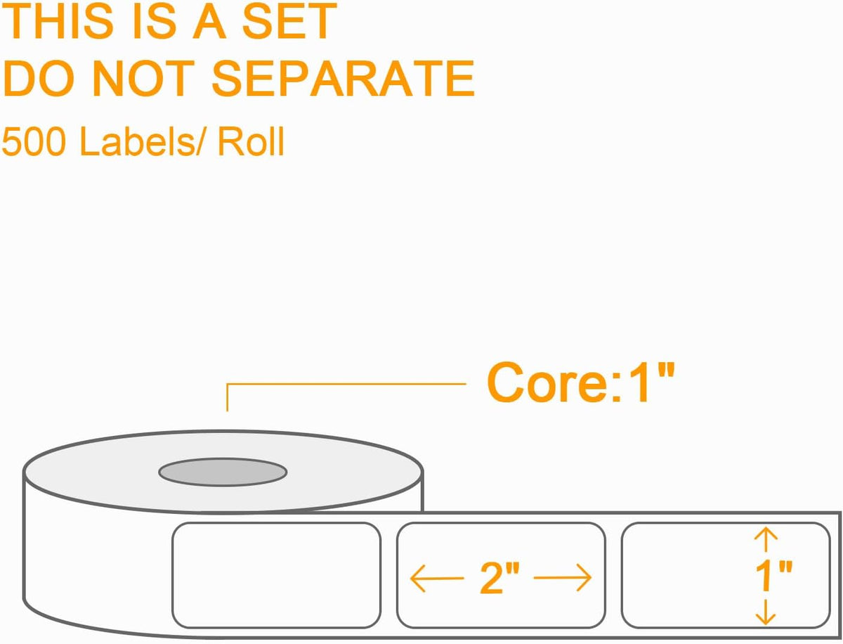 12 Rolls 1" x 2" Warning Label,This is a Set Do Not Separate Dark Red Packing Labels Permanent Adhesive (12 Rolls