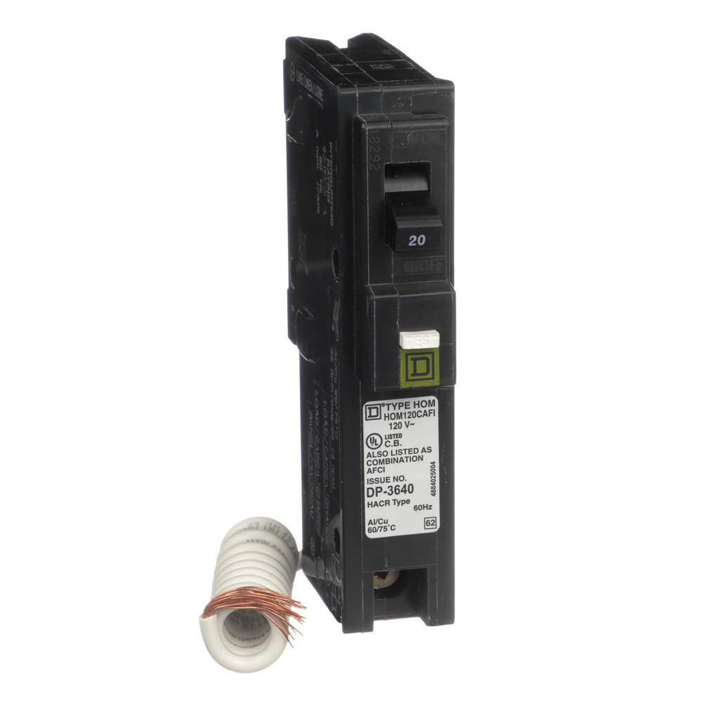 Square D - HOM120CAFIC Homeline 20 Amp Single-Pole CAFCI Circuit Breaker
