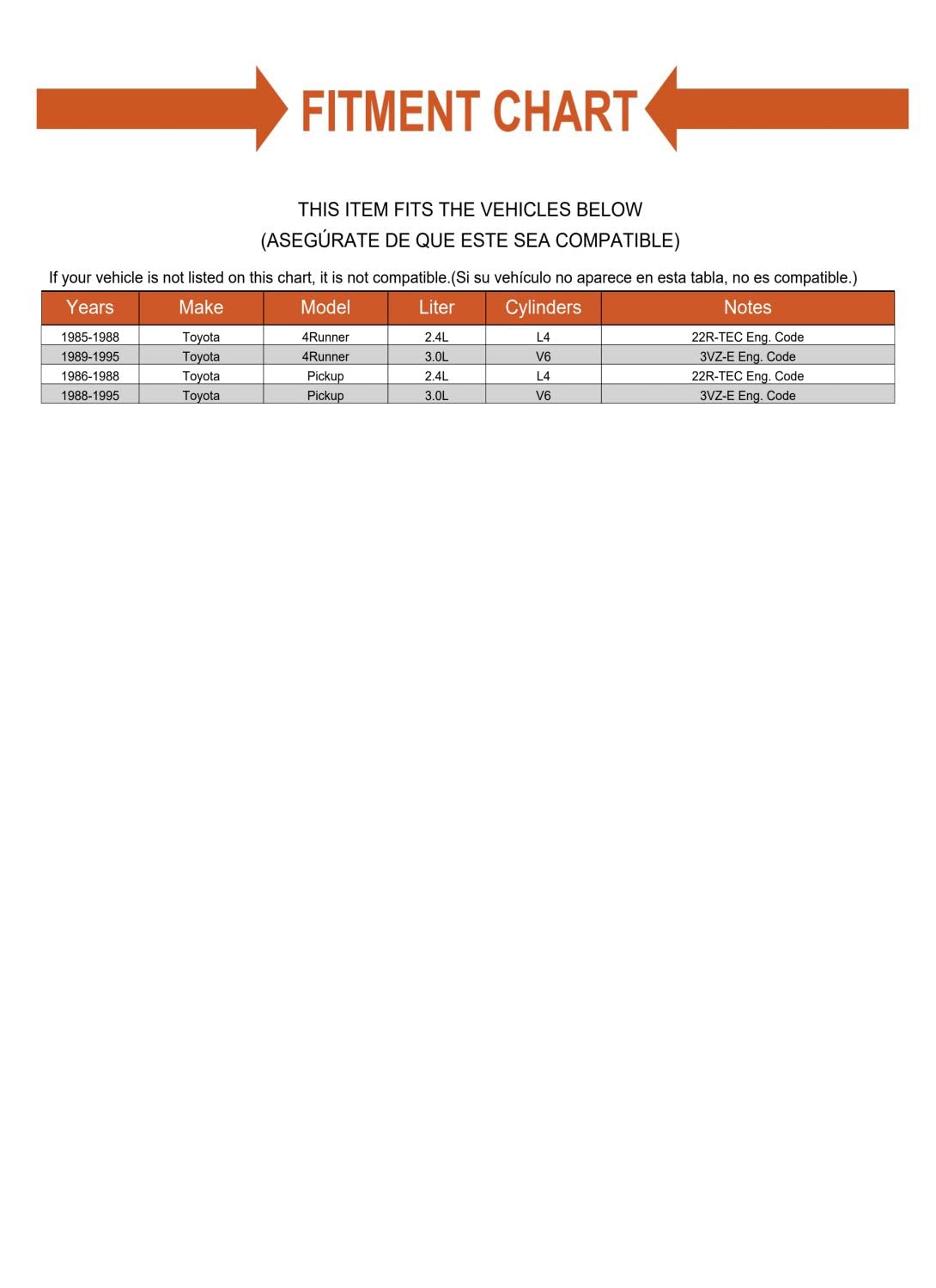 Replacement Clutch Slave Cylinder 3VZ-E Eng. Code Mechanics Choice for Toyota