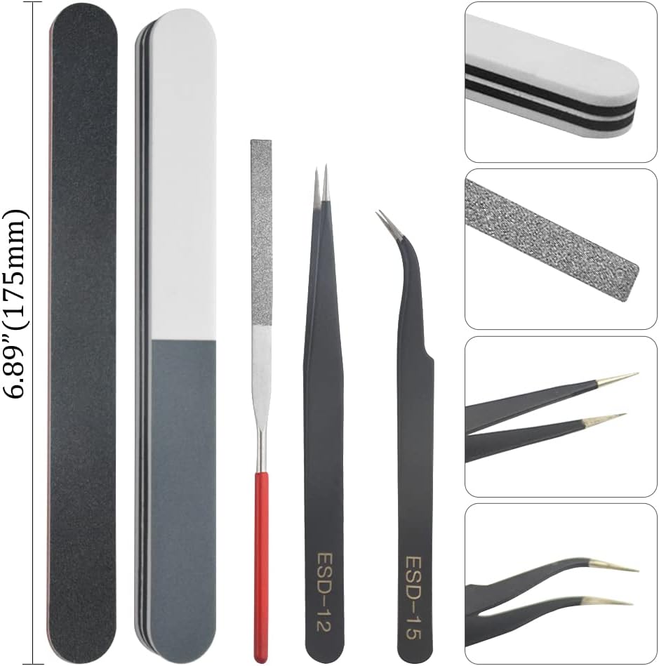 Professional 8 PCS Model Tools Kit Modeler Basic Tools Craft Set Hobby Building Tools Kit for Gundam Car Model