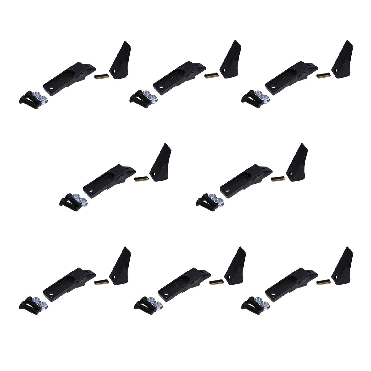 Lesurey 8Pcs Bucket Teeth Assembly 6737322Y 6737324 Compatible with Bobcat