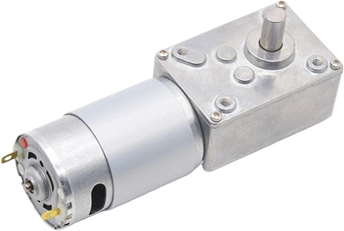 Right Angle Worm Gear Reducer DC Motor 555 High Torque Gate Grill Lift