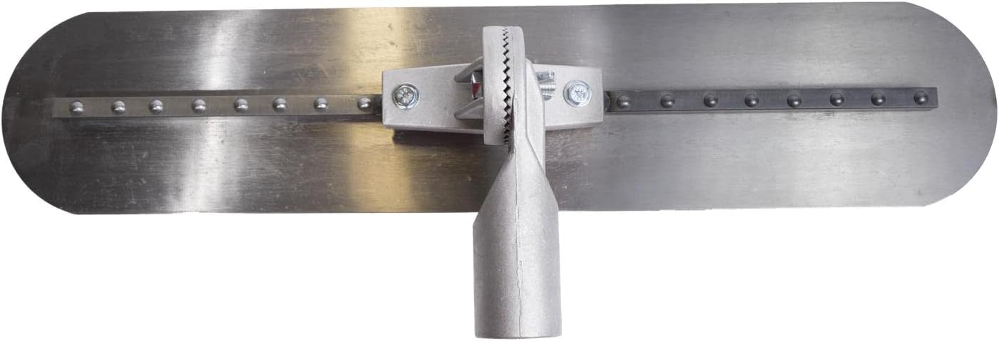 Multi-Mount Fresno, 36 x 5 Inch, Concrete Finishing Tool | High Carbon Steel Round End Blade, Adjustable Threaded