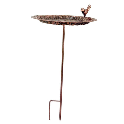 Outdoor Iron Bird Bath Stake