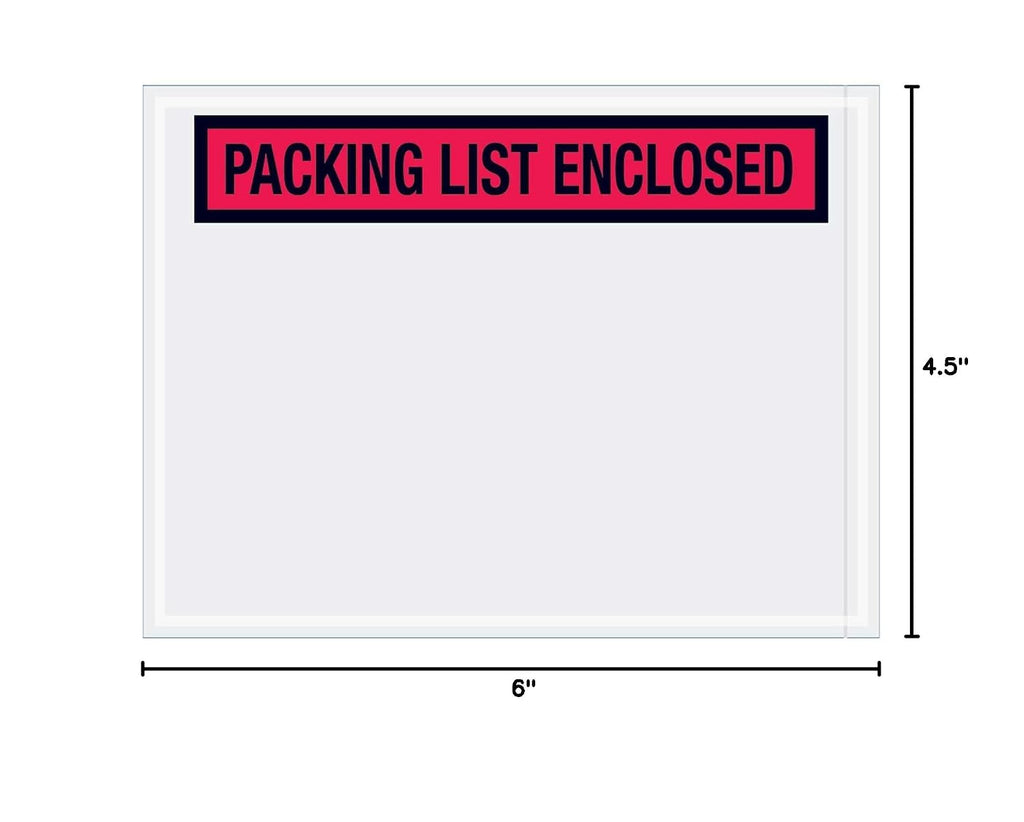 Box Partners PL451 4 .50 in. x 6 in. Packing List Enclosed Envelopes