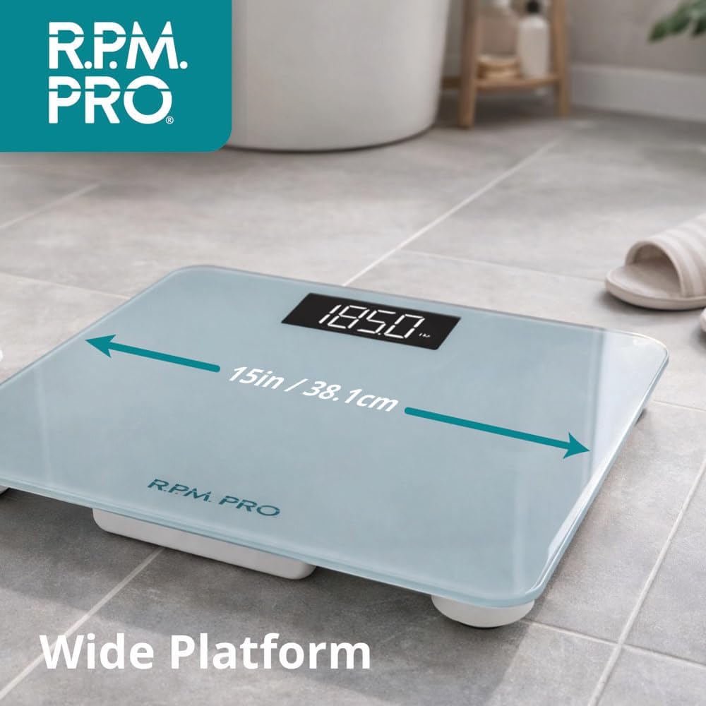 XL Heart Health Diagnostics Product Bundle | Bluetooth Blood Pressure Monitor + Wide-Platform Digital Weight Scale |