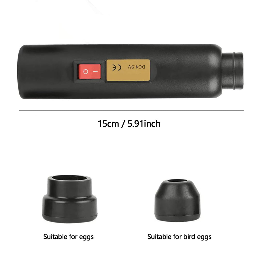 High Intensity Cool LED Egg Hatching Test Light Rechargeable Egg Candler Tester Egg Inspection Tool