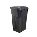 32 Gallon Outdoor Trash Can, Garbage Can with Wheels, Outdoor Garbage Can with Lid, for Indoor/Outdoor Use, Waste
