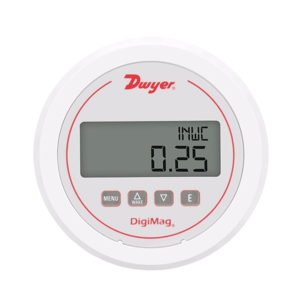 Dwyer DigiMag Series DM-1000 Differential Digital Pressure Gauge, Range 0-10"WC