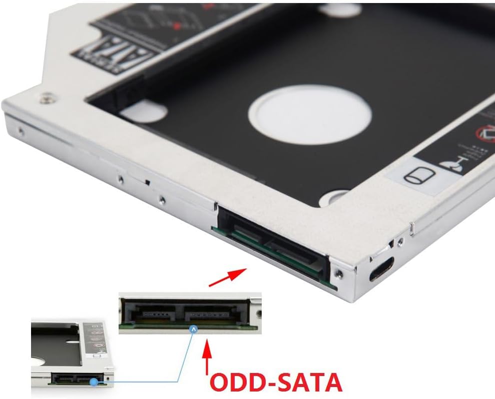 DY-tech 2nd HDD SSD Hard Drive Caddy Frame Tray for Lenovo IdeaPad Y410PT Y410P Y400 Y410 Y500 P500