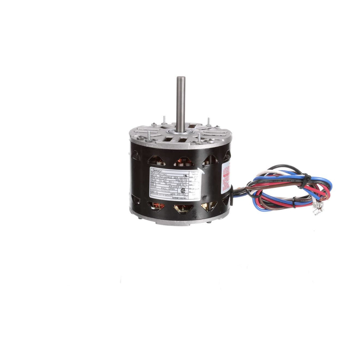 Motor, PSC, 1/4 HP, 1075 RPM, 115V, 48Y, OAO