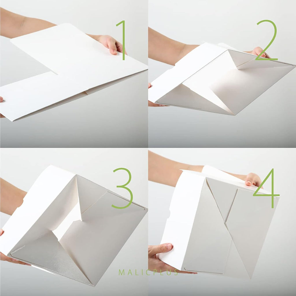 White Gift Boxes with Lids for Presents,8x8x4 Inches,10 Pack