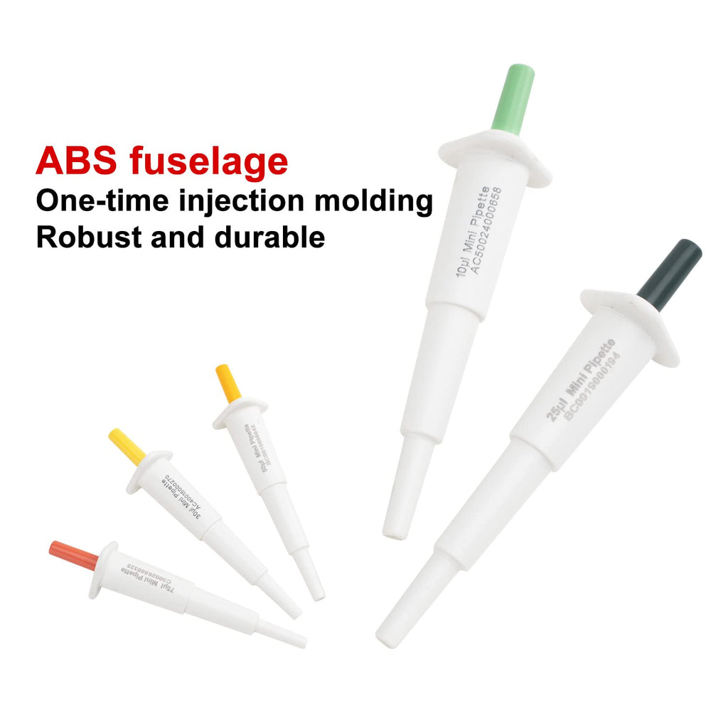 1 PCS Mini Pipette 10-200ul, High Accurate Single-Channel Micropipette Manual Adjustable Variable Volume Pipettor for