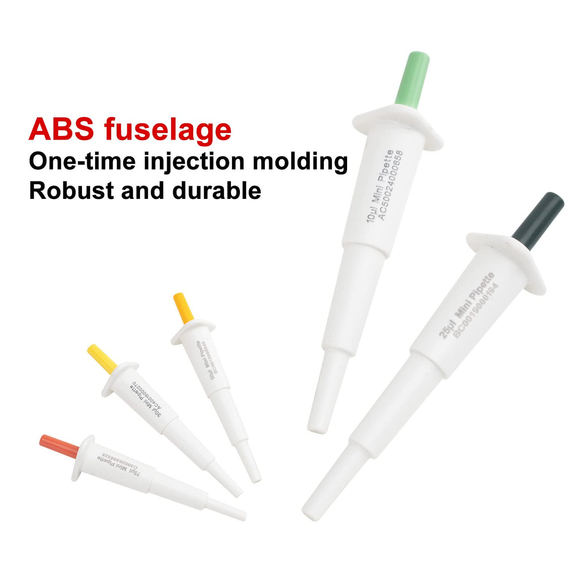 1 PCS Mini Pipette 10-200ul, High Accurate Single-Channel Micropipette Manual Adjustable Variable Volume Pipettor for