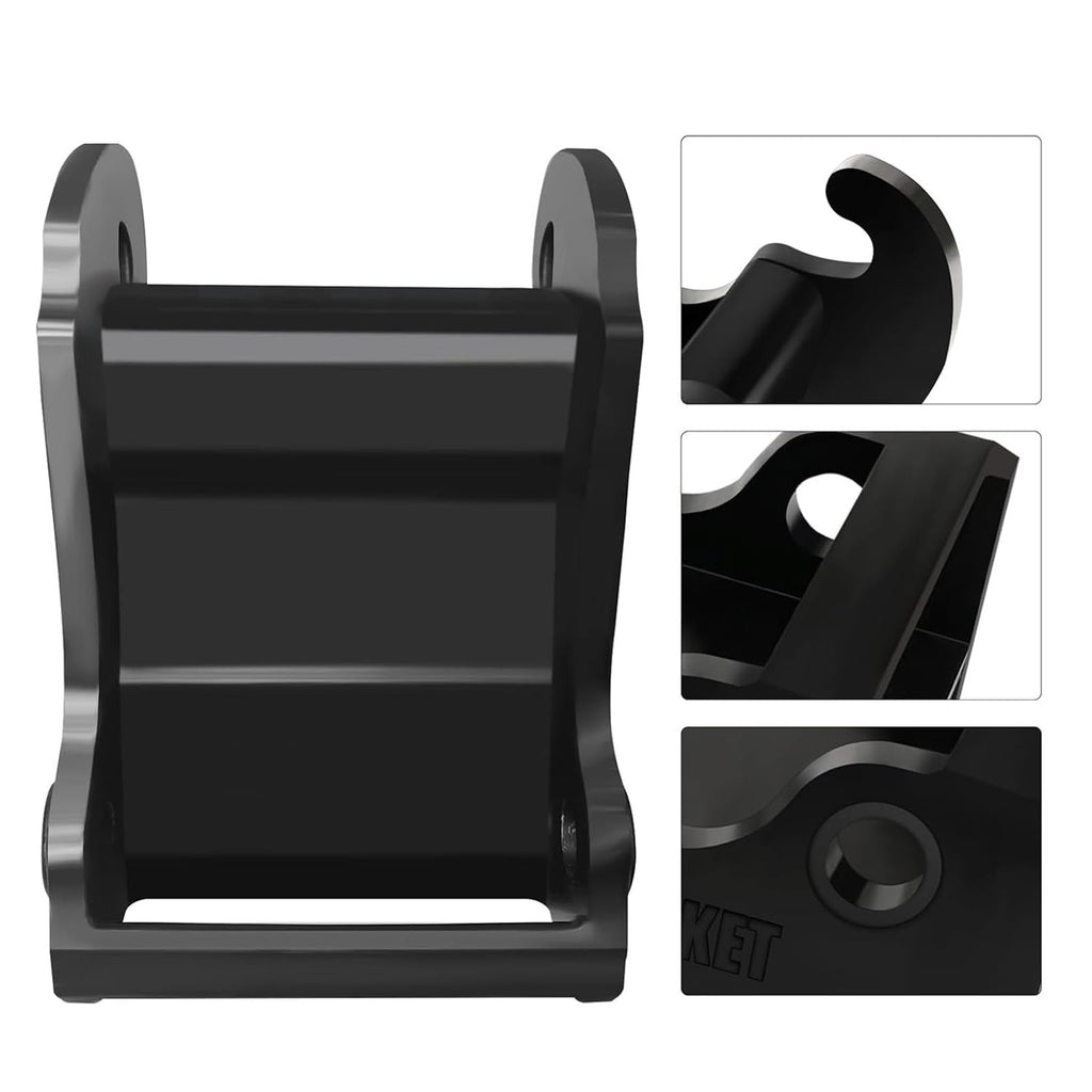 X Change Coupler Bracket, Bobcat Quick Attach Excavator Bucket Mount Attachment, Black Alloy Steel, Compatible with Bobcat E Series E26 E32 E35 E42 E45 E50 E60