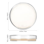 Nutrient Agar Plates 70mm Ready-to-use Agar Plates, Triple-Sealed Petri Dishes for Classroom, DIY Science Projects &