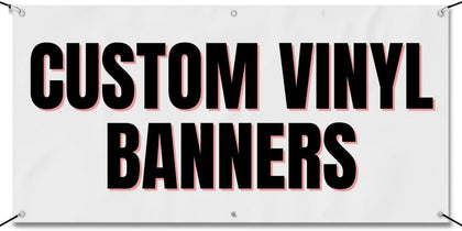 Custom Indoor or Outdoor Heavy Duty Vinyl Banner for Business, Birthdays, Holidays, & Special Events (13 Ounces)