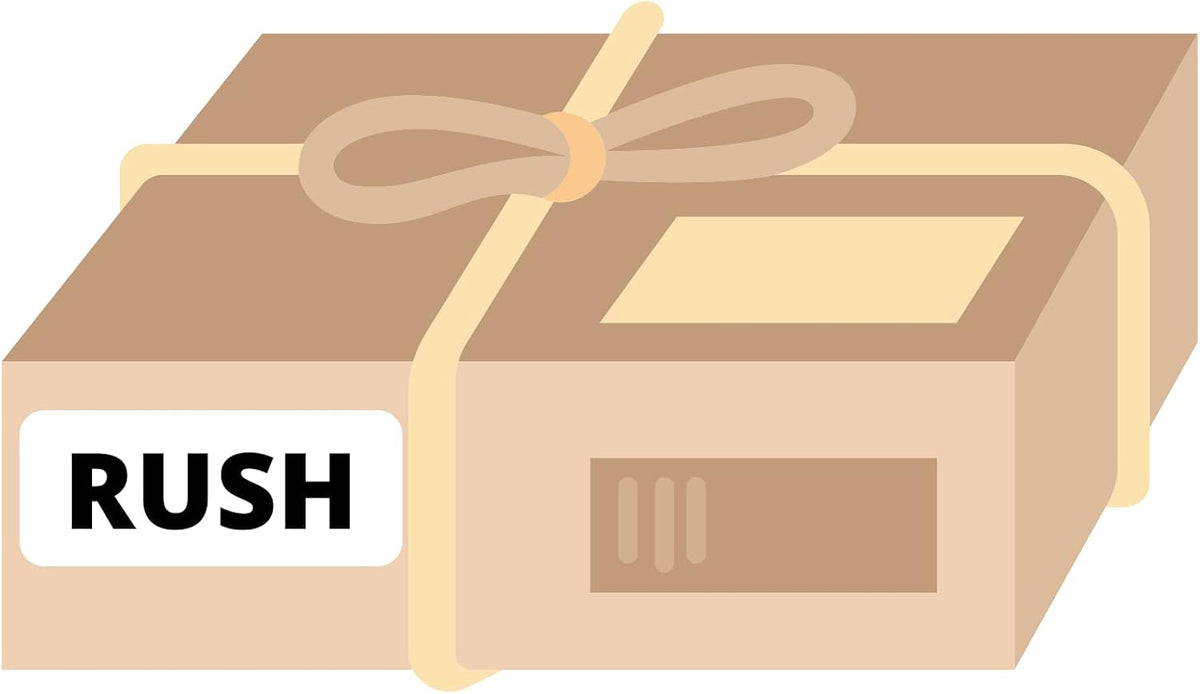 Pre Printed Labels - Rush - Warning Label Sticker - 150 Labels